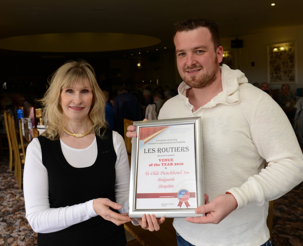 Punch Bowl Inn Owner Adam Giles Venue Of The Year presented by Tina Griffiths